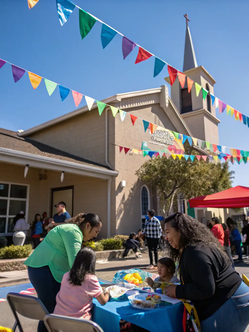 A photo of PARISH ASSOCIATION OF PEYRIEU members engaging with the local community during a heritage awareness event, fostering a sense of shared responsibility.